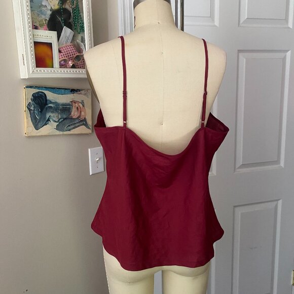 JLo Jennifer Lopez RED Silky Spaghetti strap Camisole Tank *X-LARGE* - Picture 2 of 3